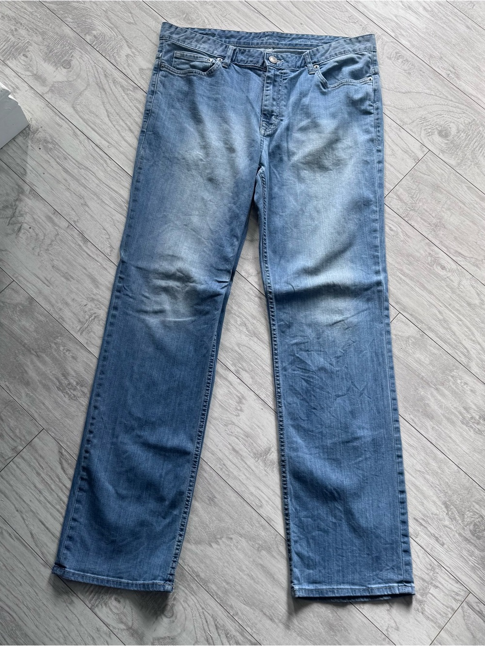 CALVIN KLEIN Men's Blue Straight-Leg Jeans
